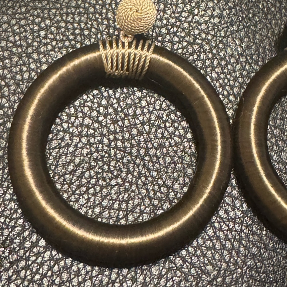 Lori Weitzner Chandra Classic Hoop Brown Hoop Earrings